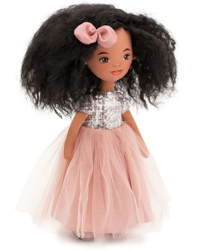 Мека кукла Orange Toys Sweet Sisters - Тина с розова рокля на пайети, 32 cm - 3
