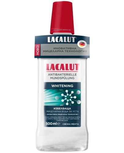 Lacalut Мицеларна вода за уста, избелваща, 500 ml - 1