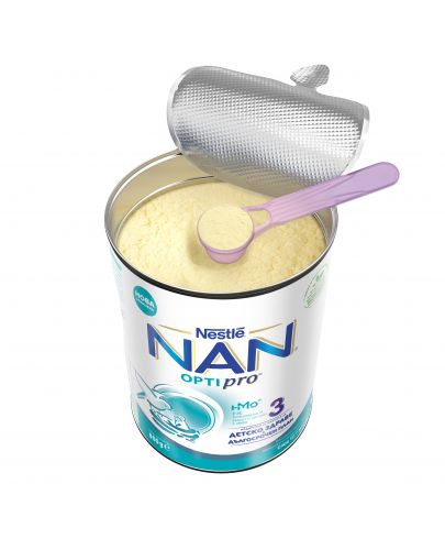 Млечна напитка на прах Nestle Nan - Optipro 3, 800 g - 6