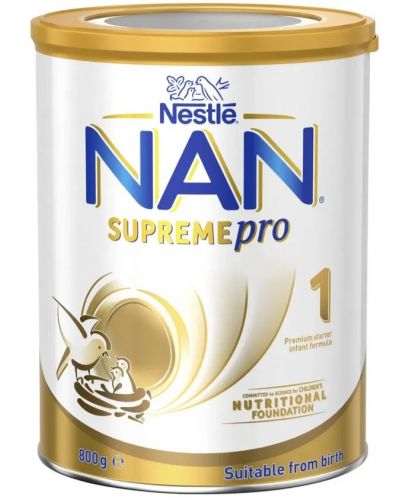 Мляко на прах за кърмачета Nestle Nan - Supreme pro 1, 800 g - 1