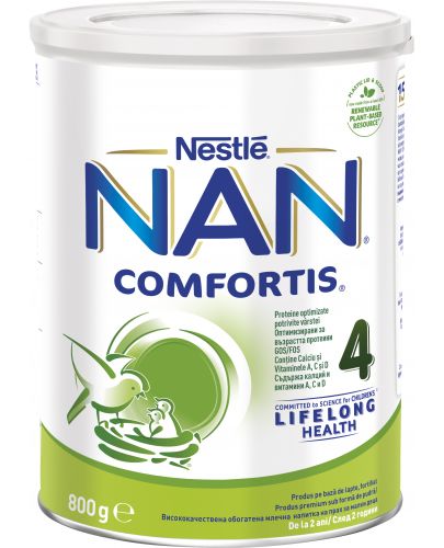 Млечна напитка на прах Nestle Nan - Comfortis 4, опаковка 800 g - 1