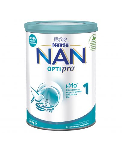 Мляко на прах за кърмачета Nestle Nan - Optipro 1, опаковка 400g - 1
