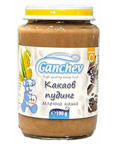 Млечна каша Ganchev - Пудинг с какао, 190 g - 1