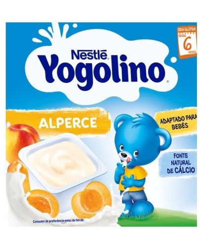 Млечен десерт Nestle Yogolino - Кайсия, 4 x 100 g - 1