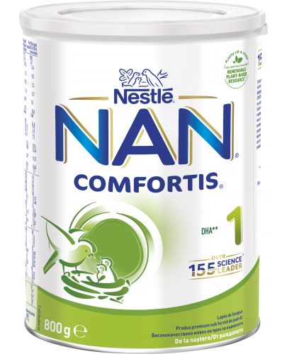 Мляко на прах за кърмачета Nestle Nan - Comfortis 1,  опаковка 800g - 1