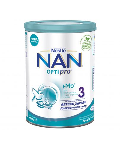 Млечна напитка на прах Nestle Nan - Optipro 3, 400 g - 1