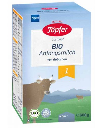Мляко Töpfer - Био мляко за кърмачета 1, 600 g - 1