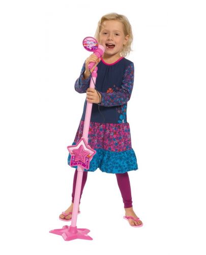 Детска играчка Simba Toys - Микрофон със стойка, със звезда - 2