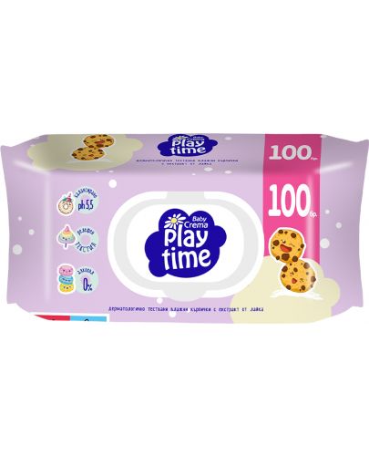 Мокри кърпички Baby Crema - Maxi Pack, 100 броя - 1