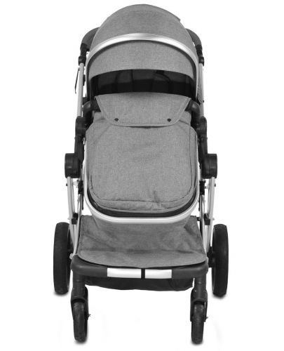 Комбинирана детска количка 3в1 Moni - Polly, Сива - 3