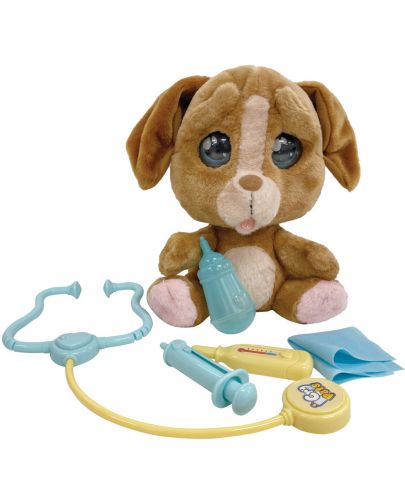 Плачеща плюшена играчка със сълзи Giochi Emotion Pets - Куче, с ветеринарни принадлежности - 4