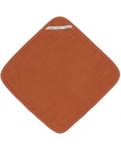 Муселинови кърпи Lassig - Cozy Care, 30 х 30 cm, 3 броя, оранжеви - 3