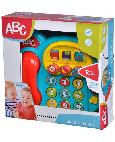 Музикална играчка Simba Toys ABC - Tелефон, син - 3