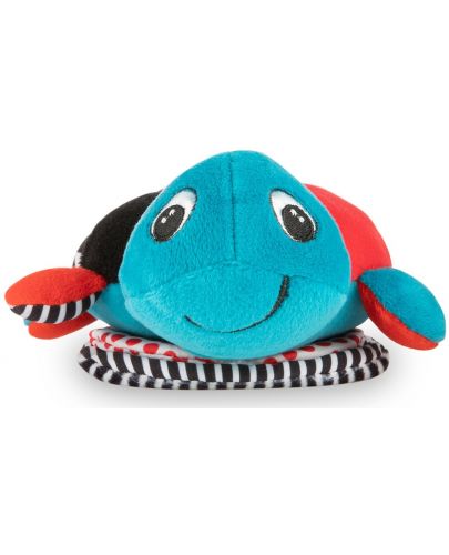 Музикална играчка с дрънкалка Canpol - Sea Turtle, синя - 2