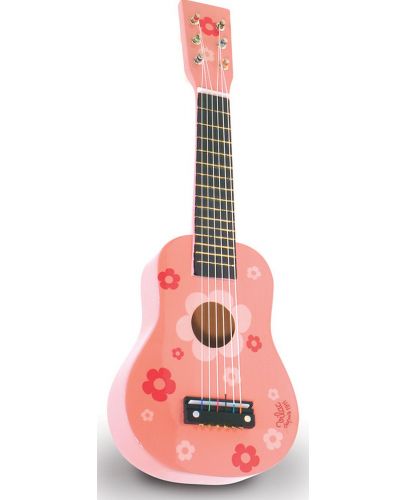 Детски музикален инструмент Vilac - Китара, розова - 1
