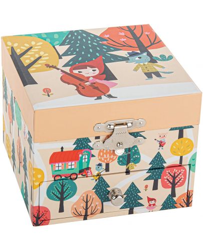 Музикална кутия Trousselier - Червената шапчица, куб - 2