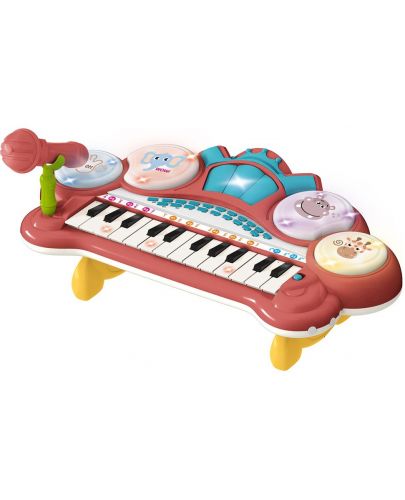 Музикална играчка Ntoys - Пиано с микрофон, Funny Musical, асортимент - 1