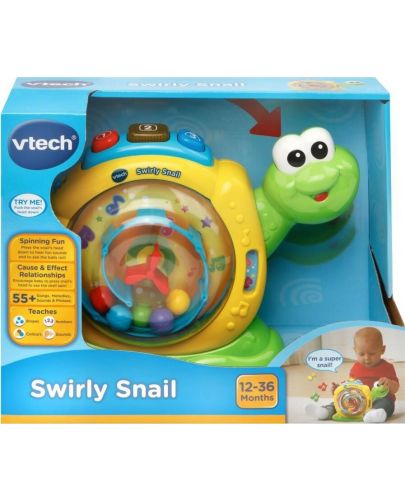 Детска играчка Vtech - Охлювче, музикално - 2