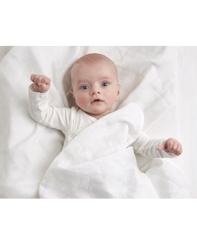 Муселинови кърпи Meyco Baby - 9 броя, бели - 3