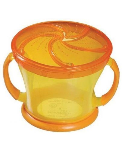 Чашка за храна Munchkin - С капаче, оранжева - 1