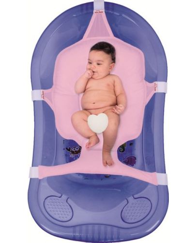 Мултифункционална подложка за къпане Sevi Baby - Розова - 2