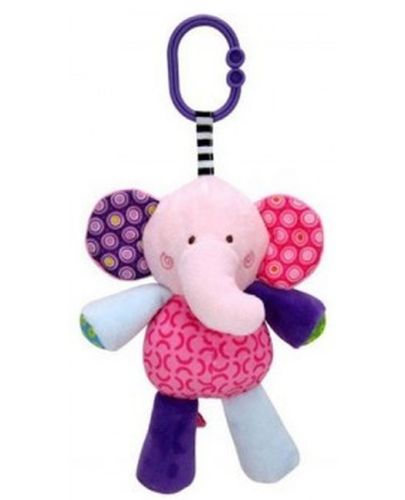 Музикална играчка Lorelli Toys - Слонче, розово - 1