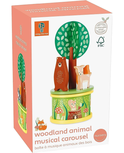 Музикална въртележка Orange Tree Toys - Горски животни - 4