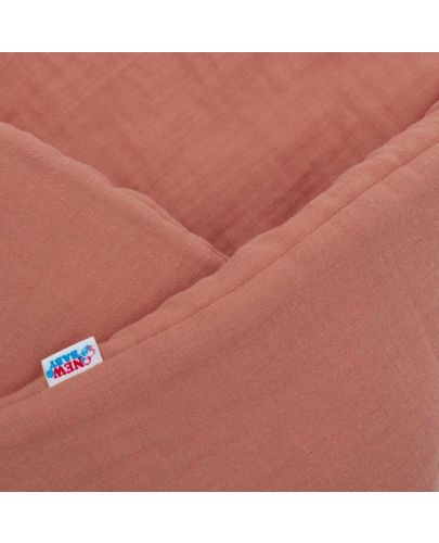 Муселинова пелена за изписване New Baby - 75 х 75 cm, розова - 3