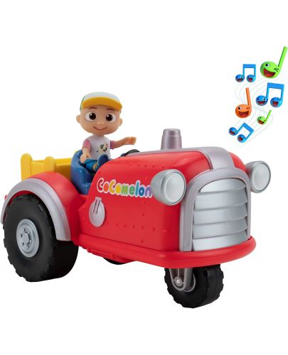 Музикална играчка Cocomelon - Трактор с фигурка JJ - 1
