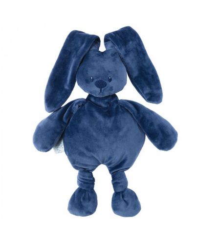 Nattou Мека играчка зайче Cuddle Синя - 1
