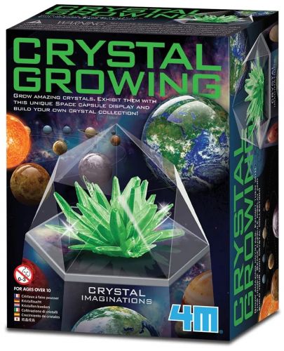 Научен комплект 4M - Отгледай си кристал, зелен - 1