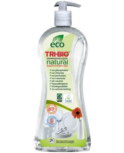 Натурален еко препарат за съдове Tri-Bio - 840 ml - 1