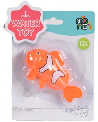 Навиваща се играчка за баня Moni Toys - Рибка - 4