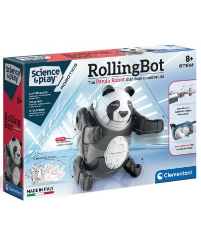 Научен комплект Clementoni Science & Play - Rolling Bot, панда - 1