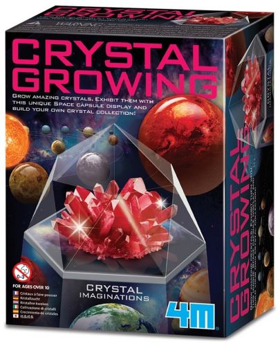 Научен комплект 4M - Отгледай си кристал, червен - 1