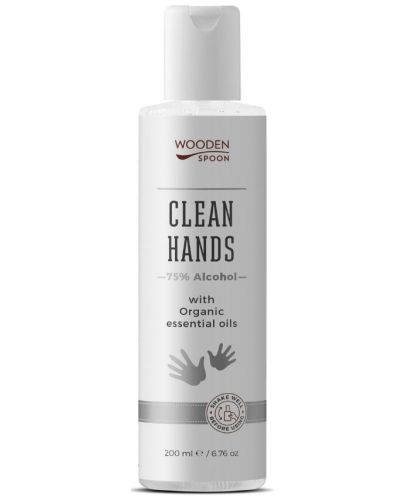 Натурален почистващ микс за ръце и повърхности Wooden Spoon - Clean Hands, 200 ml - 1