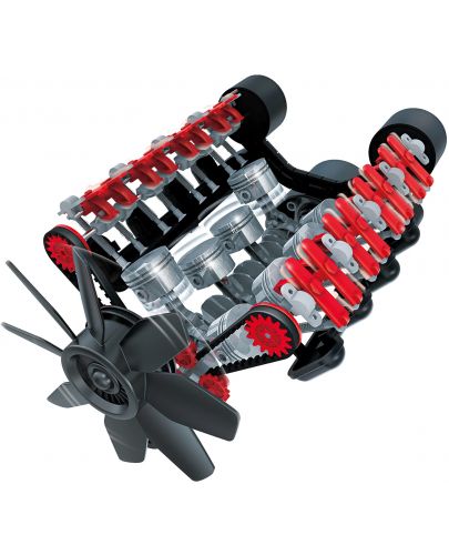 Научен STEM комплект Amazing Toys Stemnex - Двигател V8 с вътрешно горене - 4
