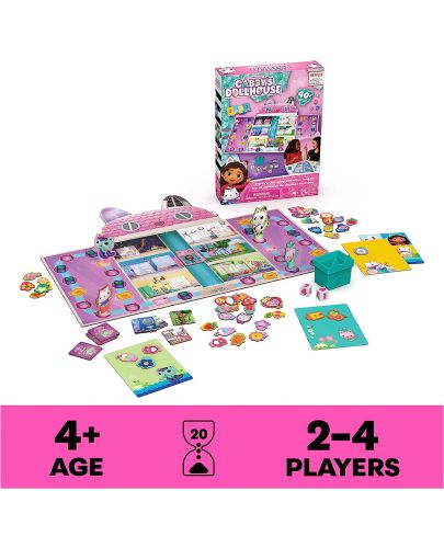 Настолна игра Gabby's Dollhouse: Gabby's Charming Collection Game - детска - 2