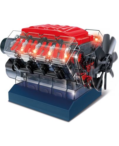 Научен STEM комплект Amazing Toys Stemnex - Двигател V8 с вътрешно горене - 3
