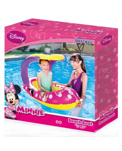 Надуваема лодка Bestway - Minnie Mouse, със сенник - 3