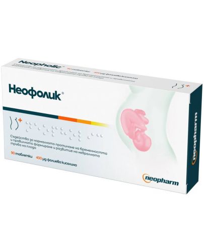 Неофолик, 0.4 mg, 90 таблетки, Neopharm - 1