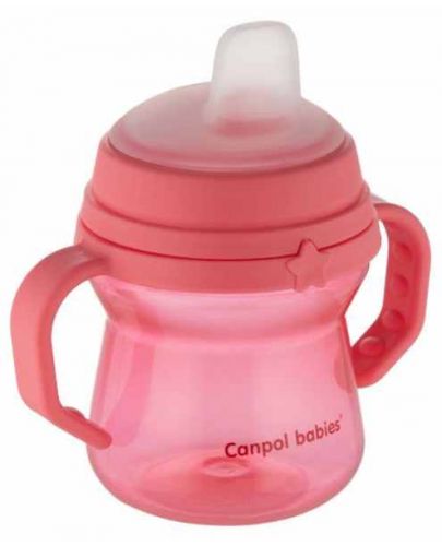 Неразливаща се чаша Canpol - 150  ml, розова - 4