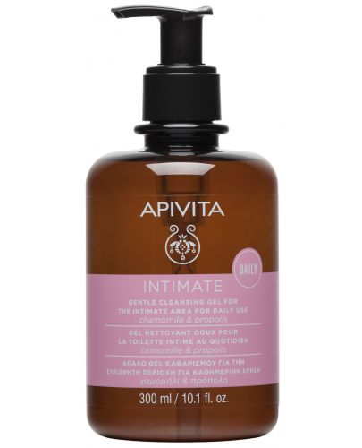 Нежен успокояващ гел за интимна хигиена Apivita - 300 ml - 1