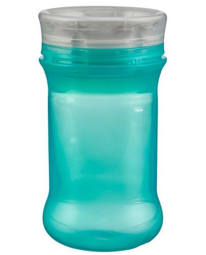 Неразливаща се чаша с мек силиконов ръб Vital Baby - 360°, 280 ml, зелена - 1