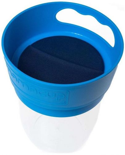 Неразливаща се чаша за снакс Mamacup - Синя, 400 ml - 3