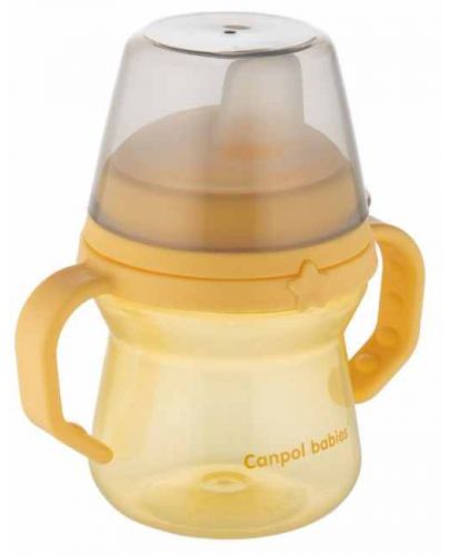 Неразливаща се чаша Canpol - 150  ml, жълта - 3