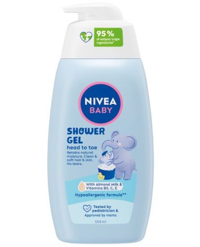 Nivea Baby Нежен душ гел за коса и тяло, 500 ml - 1