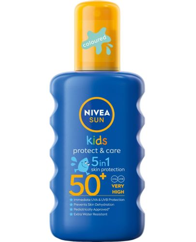 Nivea Sun Детски цветен спрей, SPF 50, 200 ml - 1