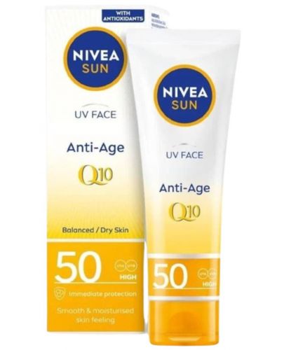 Nivea Sun Слънцезащитен крем за лице, SPF 50, 50 ml - 1