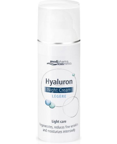 Medipharma Cosmetics Hyaluron Нощен крем за лице Legere, 50 ml - 1